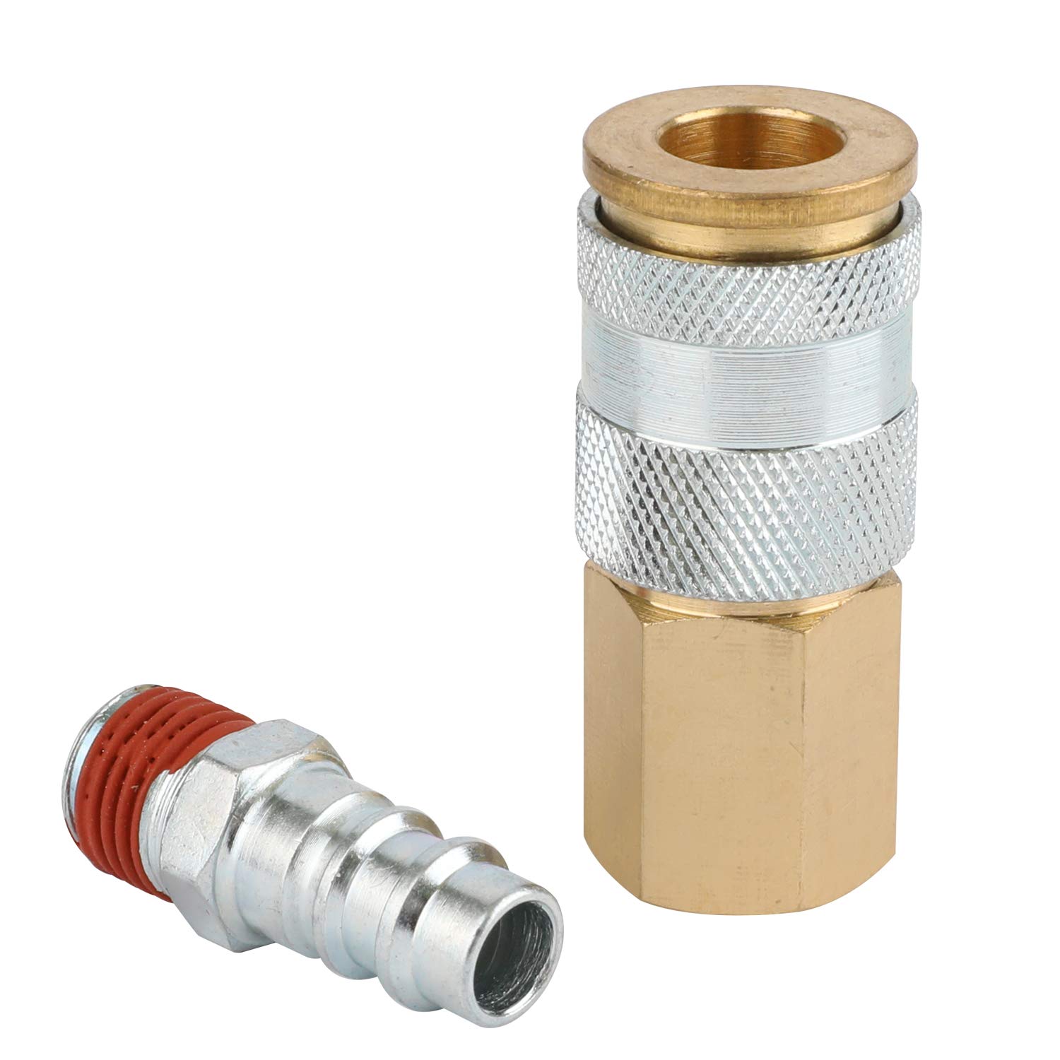 WYNNsky Air Coupler and Plug Kit, 1-PC 1/4''FNPT HF Type Air