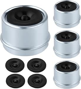MDEOOSKY 4PCS Trailer Bearing Dust Cap Cup, Bearing Dust Caps & Wheel