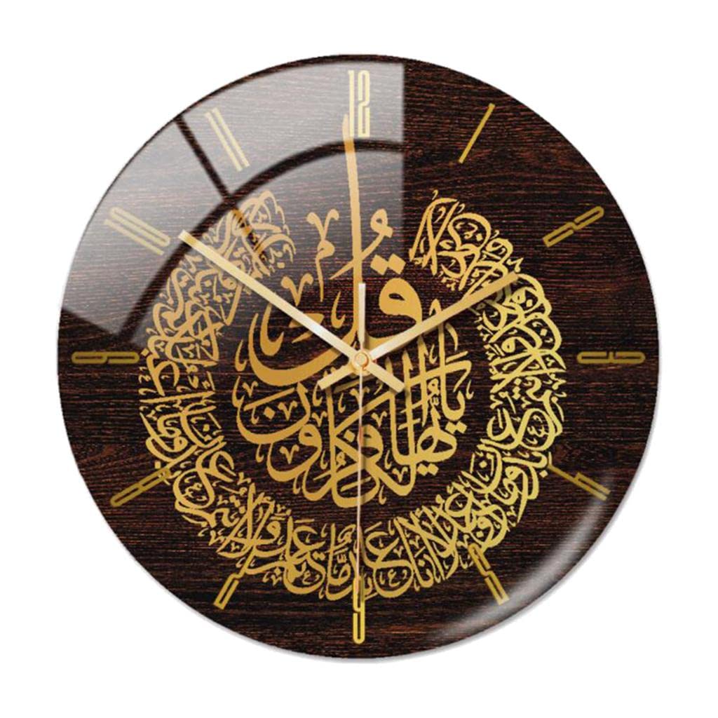 12In Muslim Eid Wall Clock Ramadan Gift Decorative Islamic Decor Golden|Home & Garden|Home Decor|Clocks|Wall Clocks