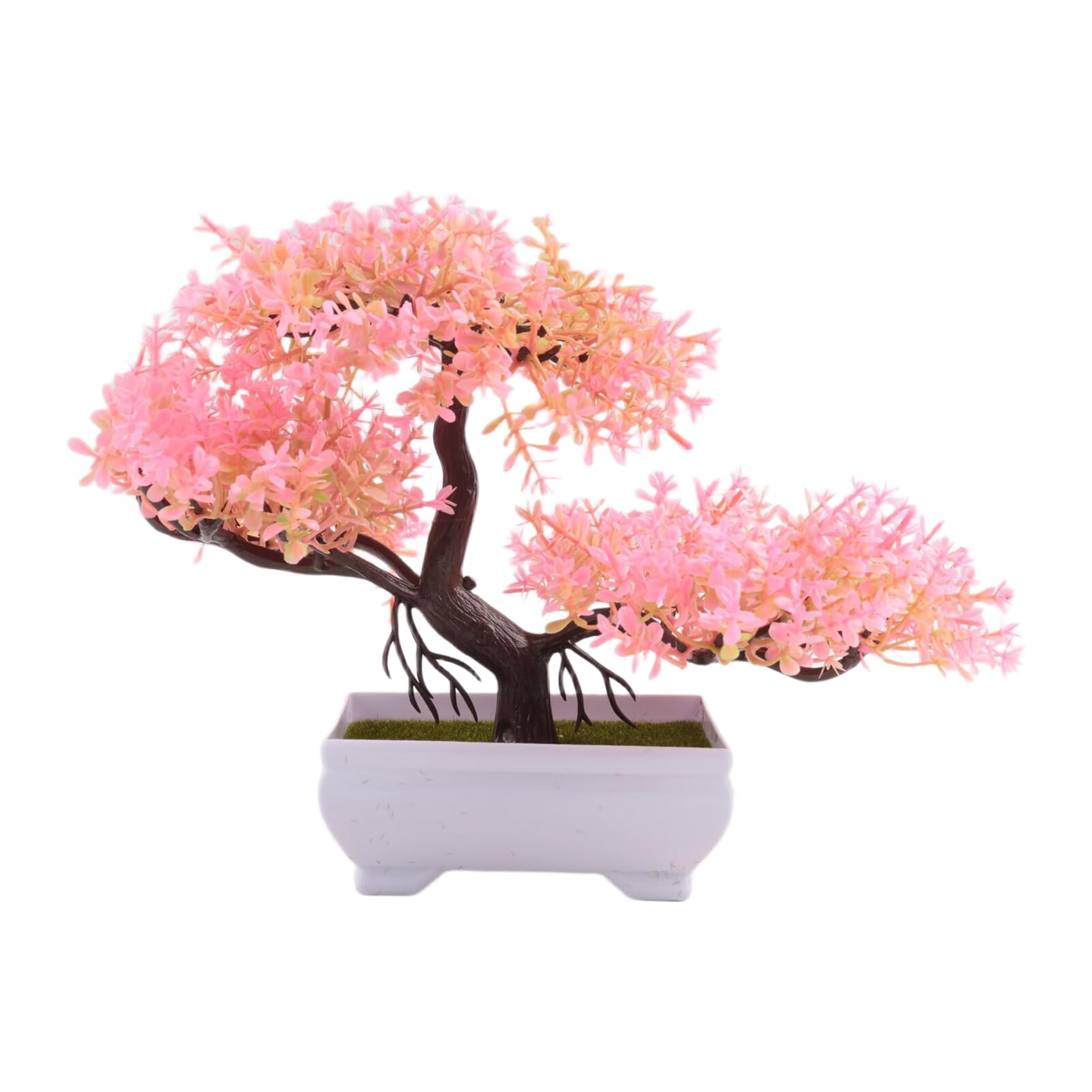 CTRLZS Artificial Plants Bonsai Small Tree Pot Fake Plant Flowers Potted Faux Bonsai for Home Room Table Hotel Garden Decor A