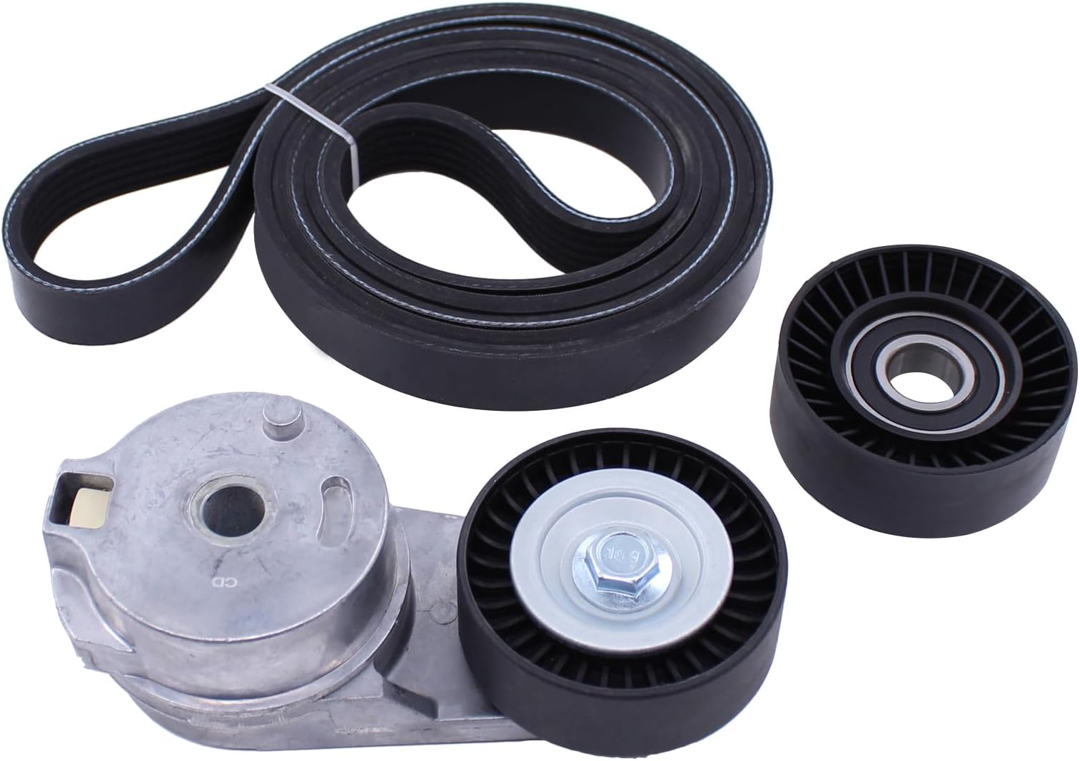 Serpentine Belt Tensioner & Pulley Kit For Dodge/Mercedes Sprinter Vans (Non-Eco Models)