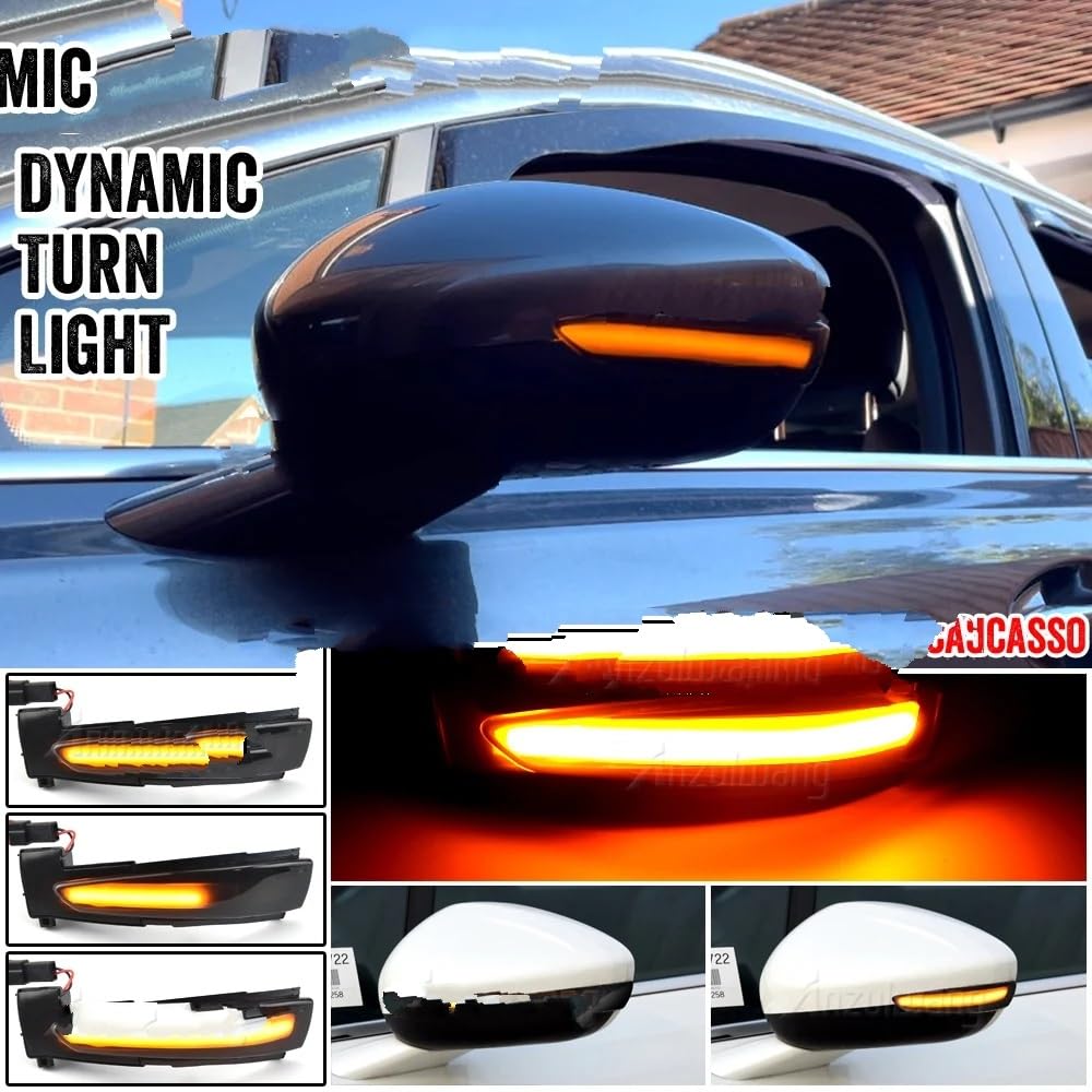 Intermitentes Dinámicas para Citroen DS5 C4 2010-2017 2 Uds Indicador Espejo Retrovisor LED Dinámico Luz Señal Giro 6325J4 6325J5. La Señal Giro