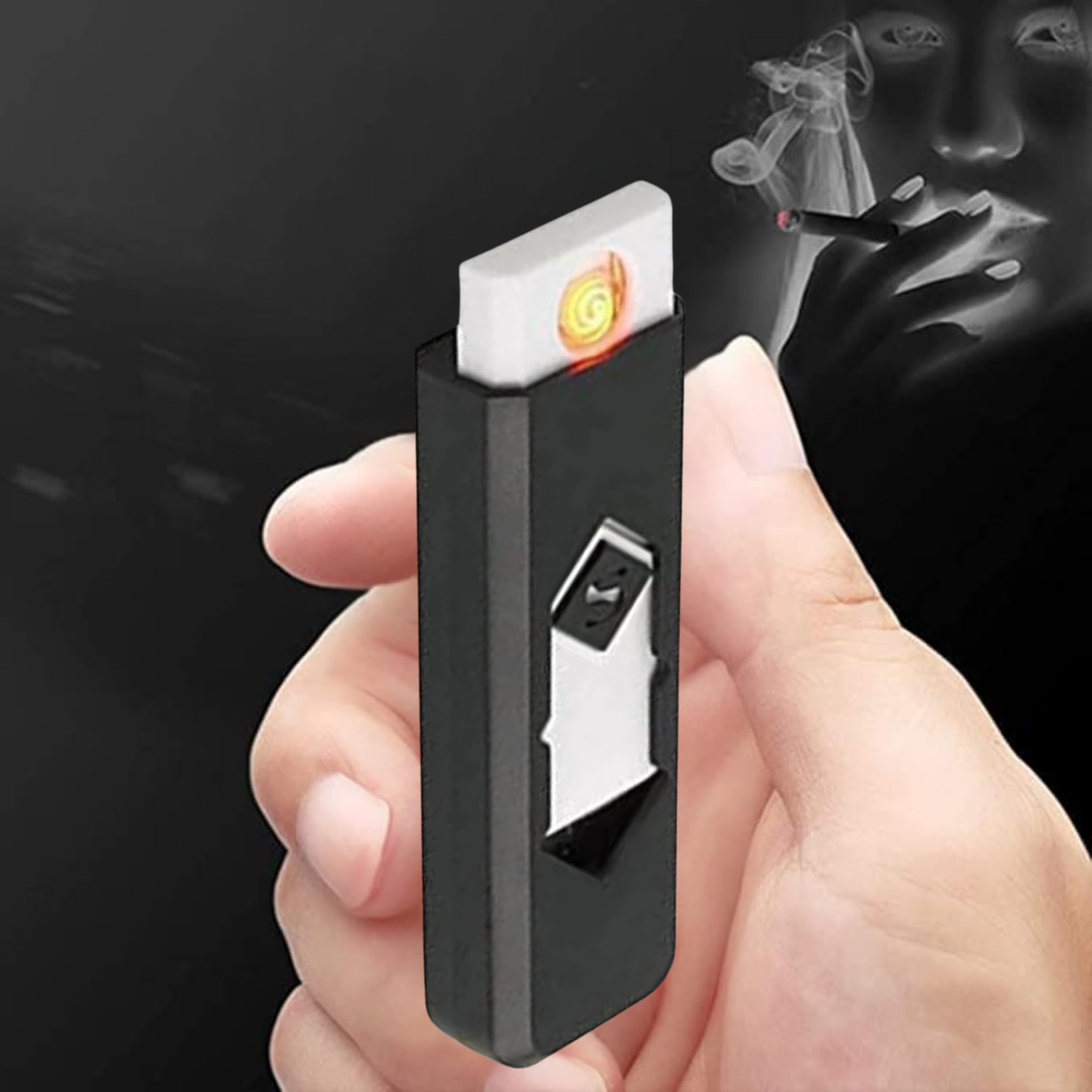 Drumstone (Special 10 Years Warranty) Plastic USB Cigarette Lighter | Windproof Rechargeable Flameless Electronic Lighter | Portable Multipurpose Pocket Lighter for Office, Travel, ???????-picture-28