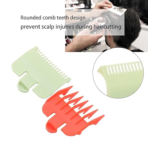 Vista 14 de Guías profesionales de cortapelos para cortapelos, 2 guías de corte de 0.069 pulgadas y 0.059 in (0.177 in), peines de repuesto para recortadoras