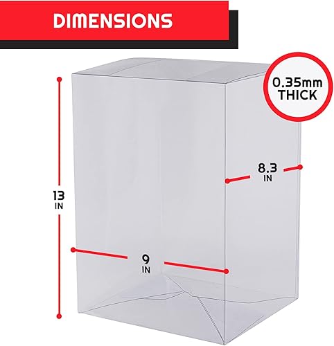 Vista 11 de EVORETRO Funko - Estuche protector de plástico para llavero Funko Pocket Pop de tamaño estándar, paquete de 10 unidades, grueso, transparente, caja