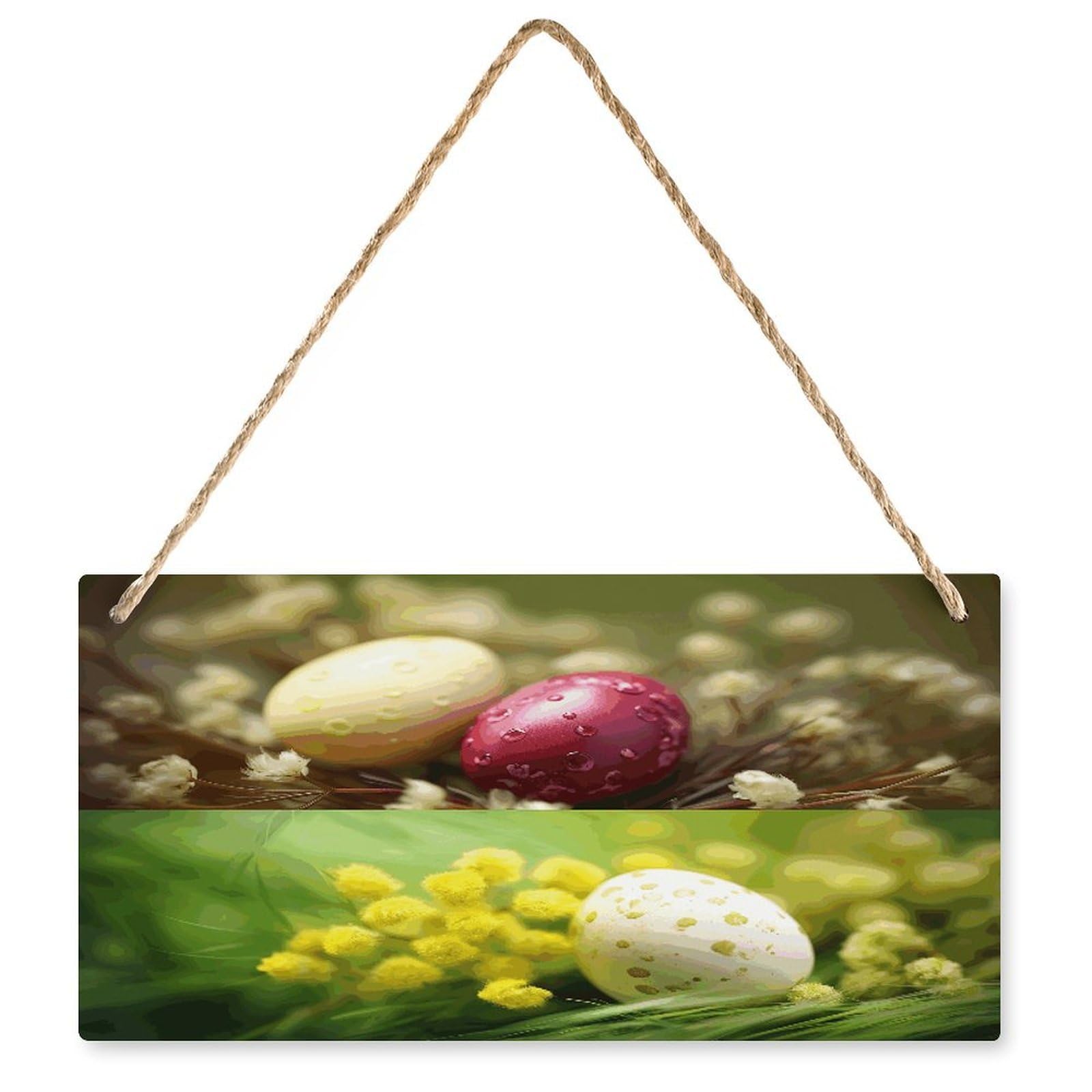 Fodpand Style Eggs Wall Art Wooden Hanging Sign Decor, Artwork For Wall Decoration, Funny Plaque For Bedroom Kitchen Living Room Home Decoration 9.8 X 4.9 Inch