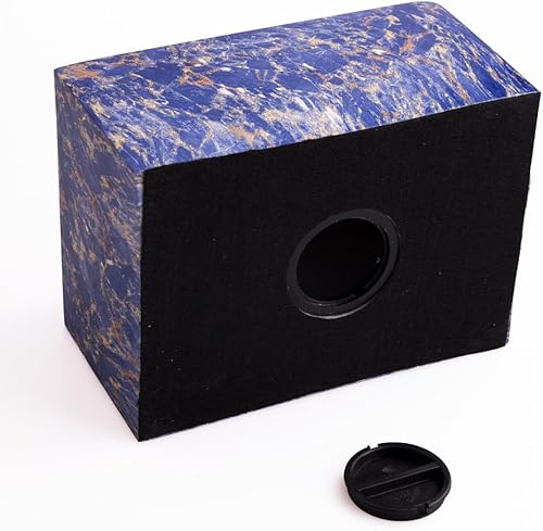 Miniatura 5 de MAKEY'S Urna de cremación clásica de mármol cultivado con patrón azul para cenizas humanas, adulto hombremujer, urna de cremación decorativa