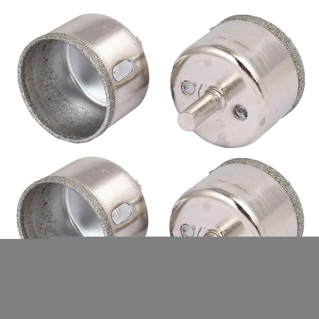 Aexit 45mm Cutting Hole Saws & Accessories Diameter 8mm Round Shank Metal Diamond Coated Glass Hole Hole Saw Sets Saw 4pcs