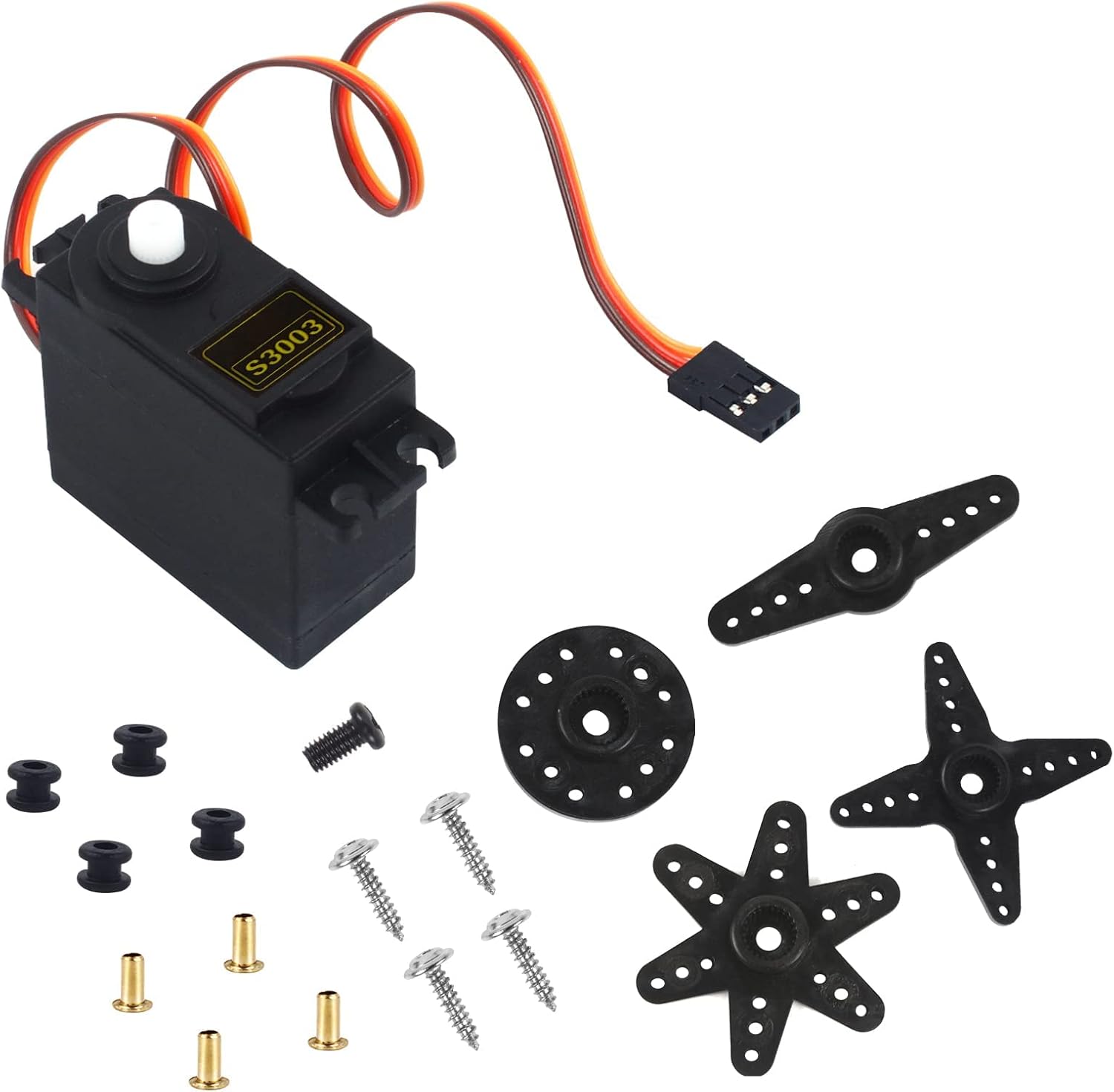 RGBZONE 4PCS S3003 Servo Motor Standard RC Servo High Speed for Smart