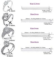 Vista 8 de Para anillos sueltos Anillo Guardia Clip Transparente Silicona Sizer Tensor Resizer 4 Tamaños