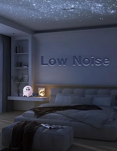 Miniatura 3 de Lindo humidificador, mini humidificador de cápsula espacial, humidificador de aire portátil en forma de nave espacial pequeño con luz ambiental para