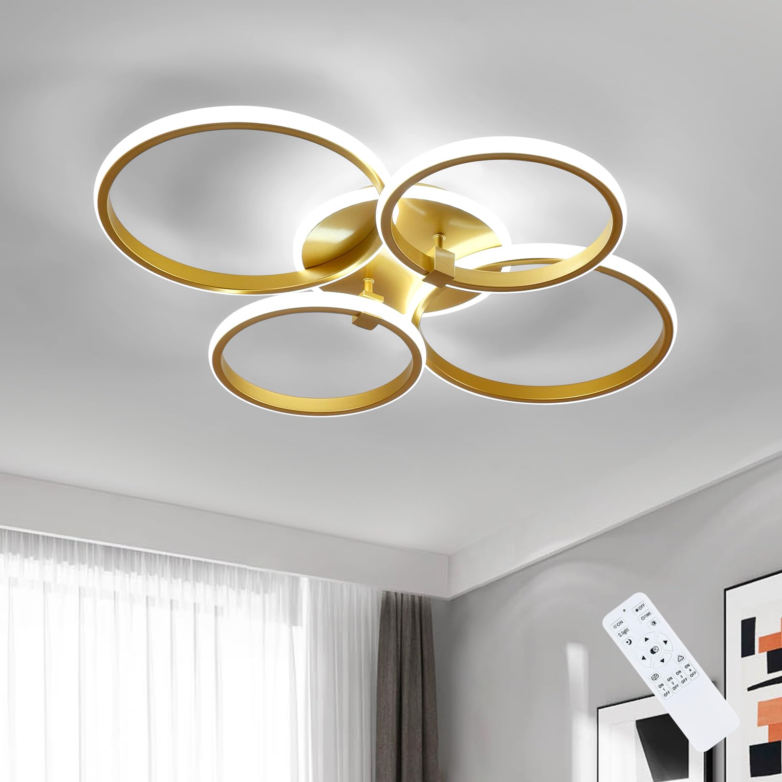 LED Plafondlamp STAR LED/36W/230V 3000-6500K afstandsbediening