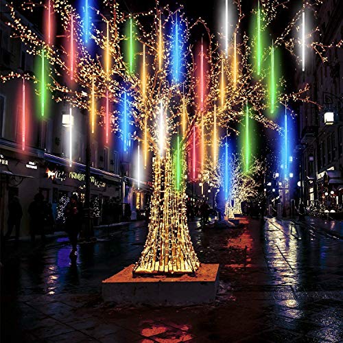 Météore Pluie Guirlandes Lumineuse,10 Tubes 50CM 360LED Eclairage Météore Douche Lumière Etanche LED Pour Mariage Maison Arbre Jardin de Noël Parti Cover