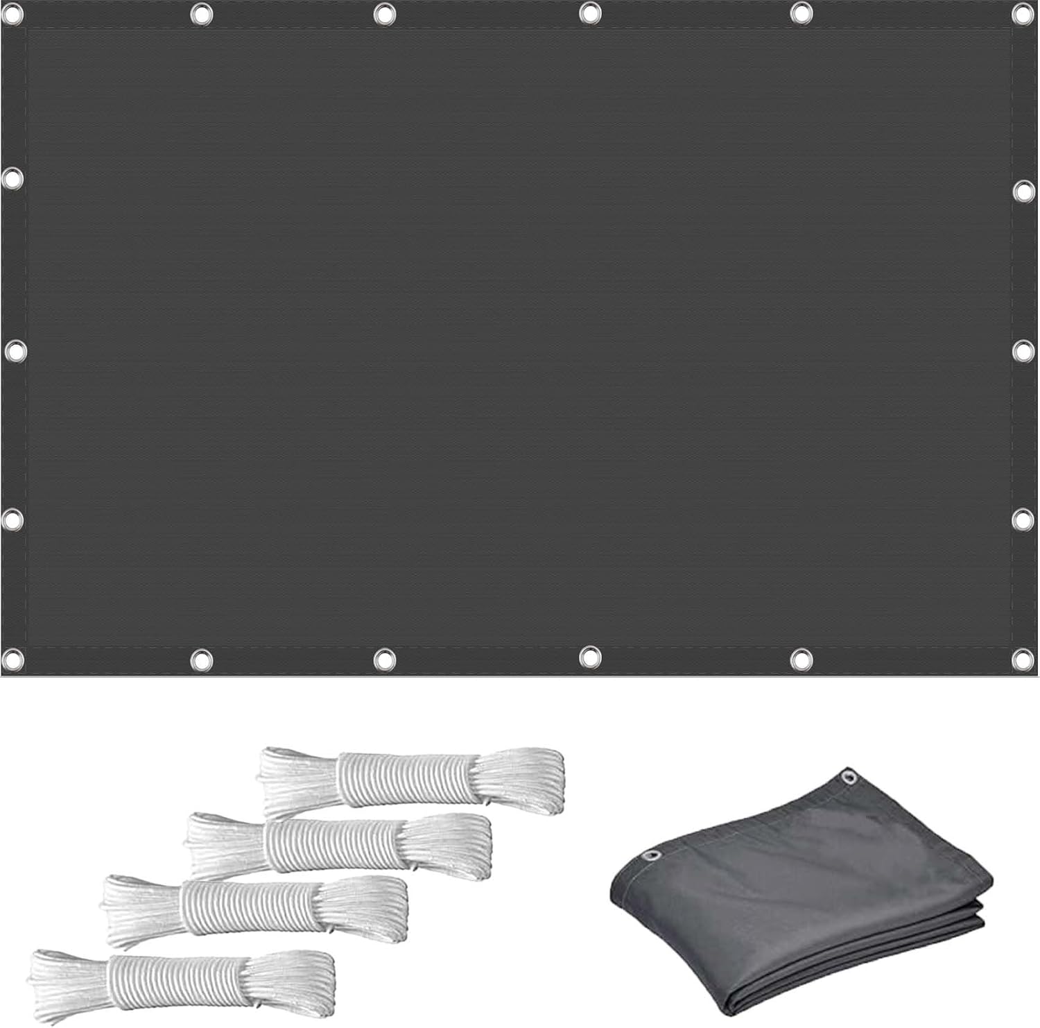 Privacy Fence Screen 2.3x2.5m No Drill Lightweight & Durable Waterproof Shade Net with Grommets & Rope for Garden Patio Pergola Orange Cold Shade Solution
