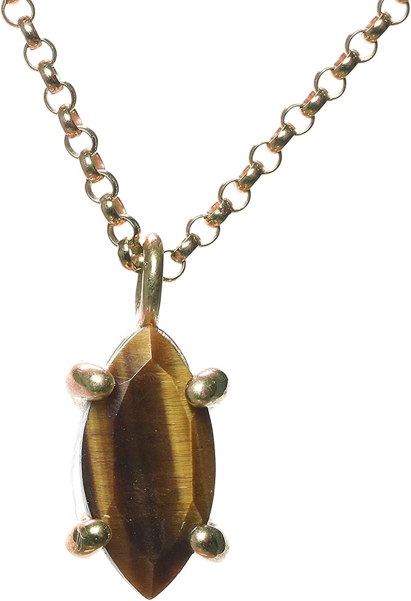 Tiger Eye Unique Necklace - Handmade Artisan Pendant Jewelry for Women, Fashion Accessory for Weddings, Birthdays, and Holidays with Fancy Branded Box image 5