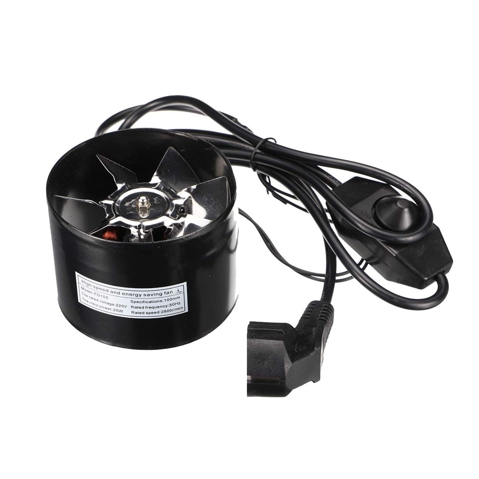 Ventilateur de conduit contre l'humidité de salle de bains et mini extracteur d'air vicié