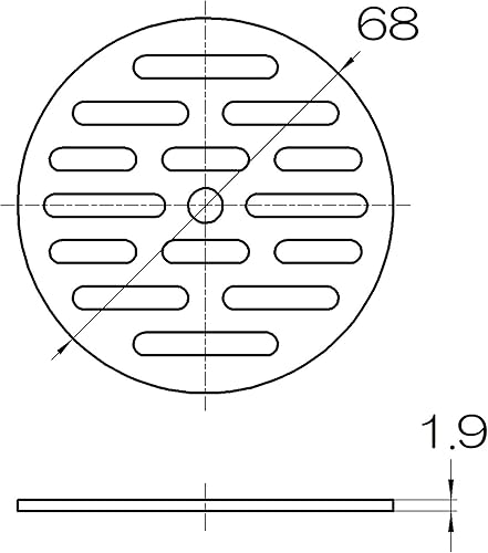 SANEI Drainage Dish, Diameter 2.7 inches (68 mm), H40F-68