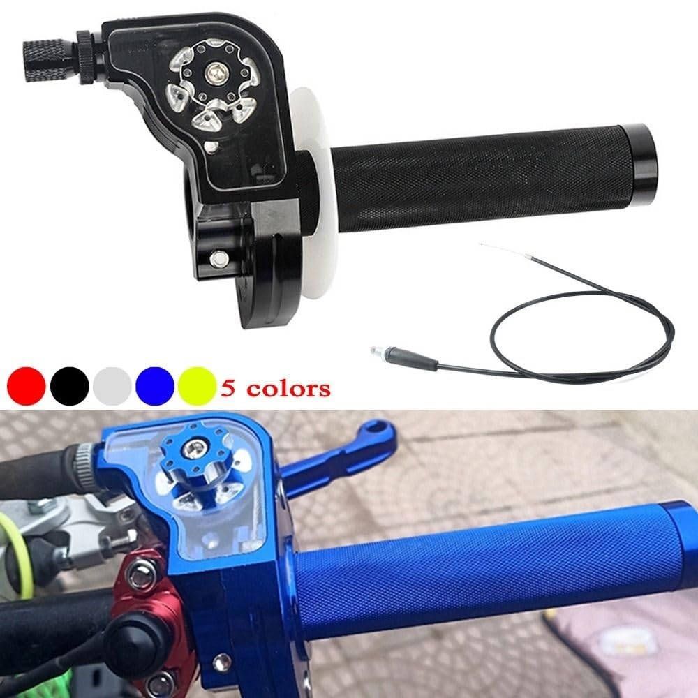 Acelerador De Aluminio Universal 22mm M10 * 1,5 Empuñaduras Manillares Gas Giro Rápido Motocicleta Rotativa