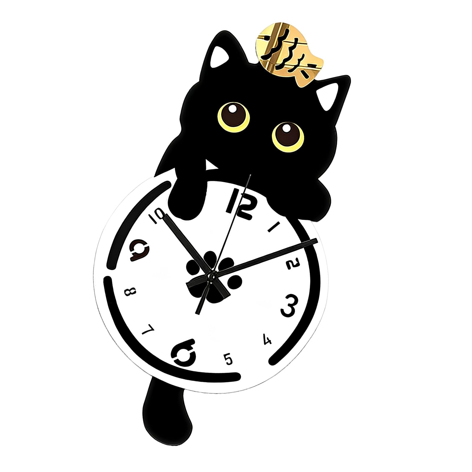 Tsophreniq Decorative Wall Clock, Silents Battery Operated Wall Clock Silents None Ticking Clocks Sweeps Movements Easy to Read Acrylic Clocks Battery Operated Pendulums