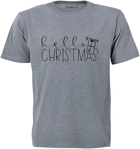 Unisex Hello Christmas - Present - Adults - T-Shirt