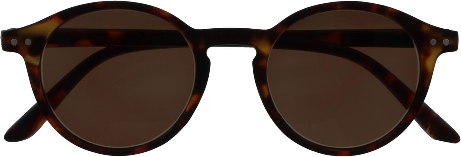 OPULIZE REY Sunglasses for Women Men, Retro Round Frame with Spring Hinges