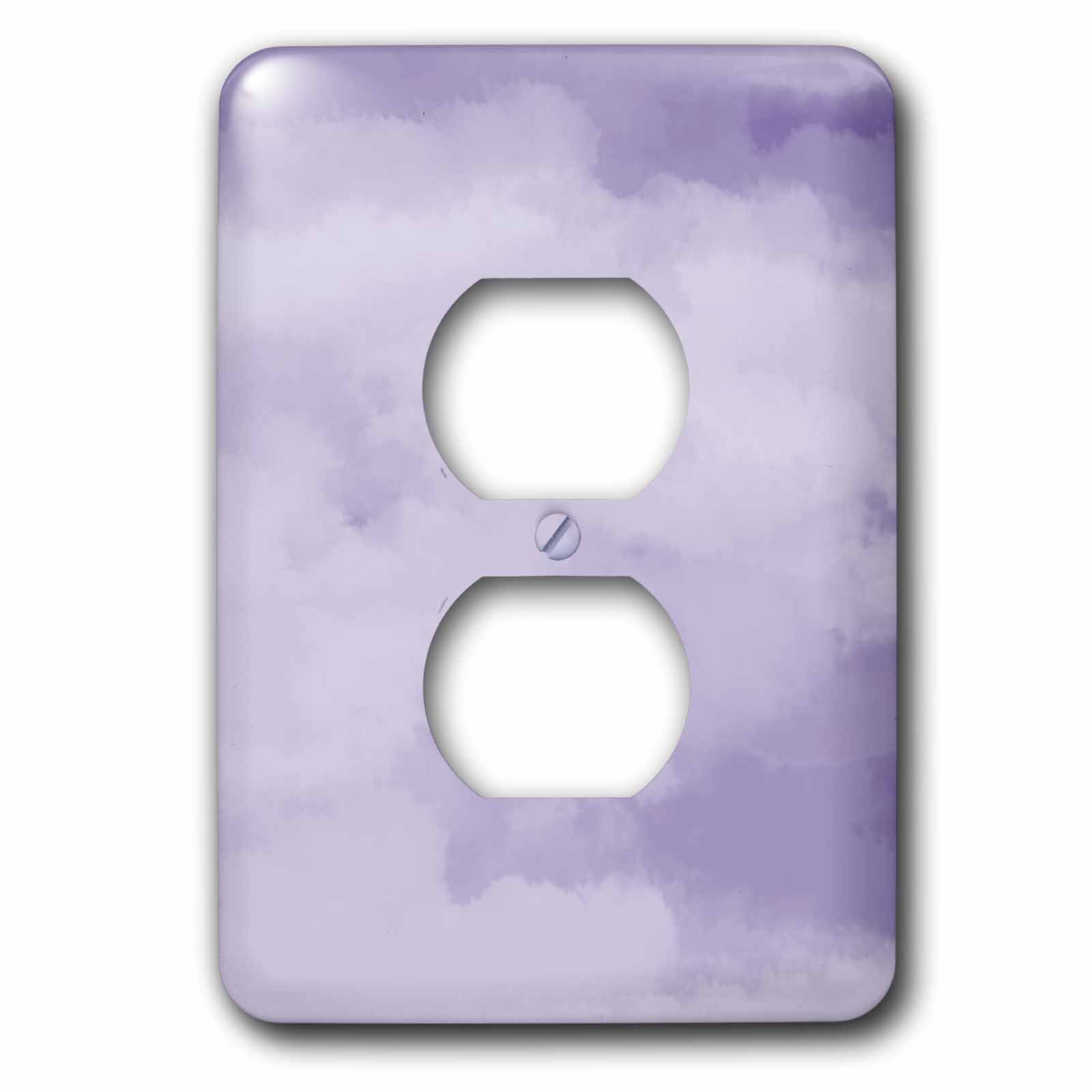 Housse de prise 2 nuages lilas blanc plaque murale décorative 3dRose LSP_212111_6 interrupteur
