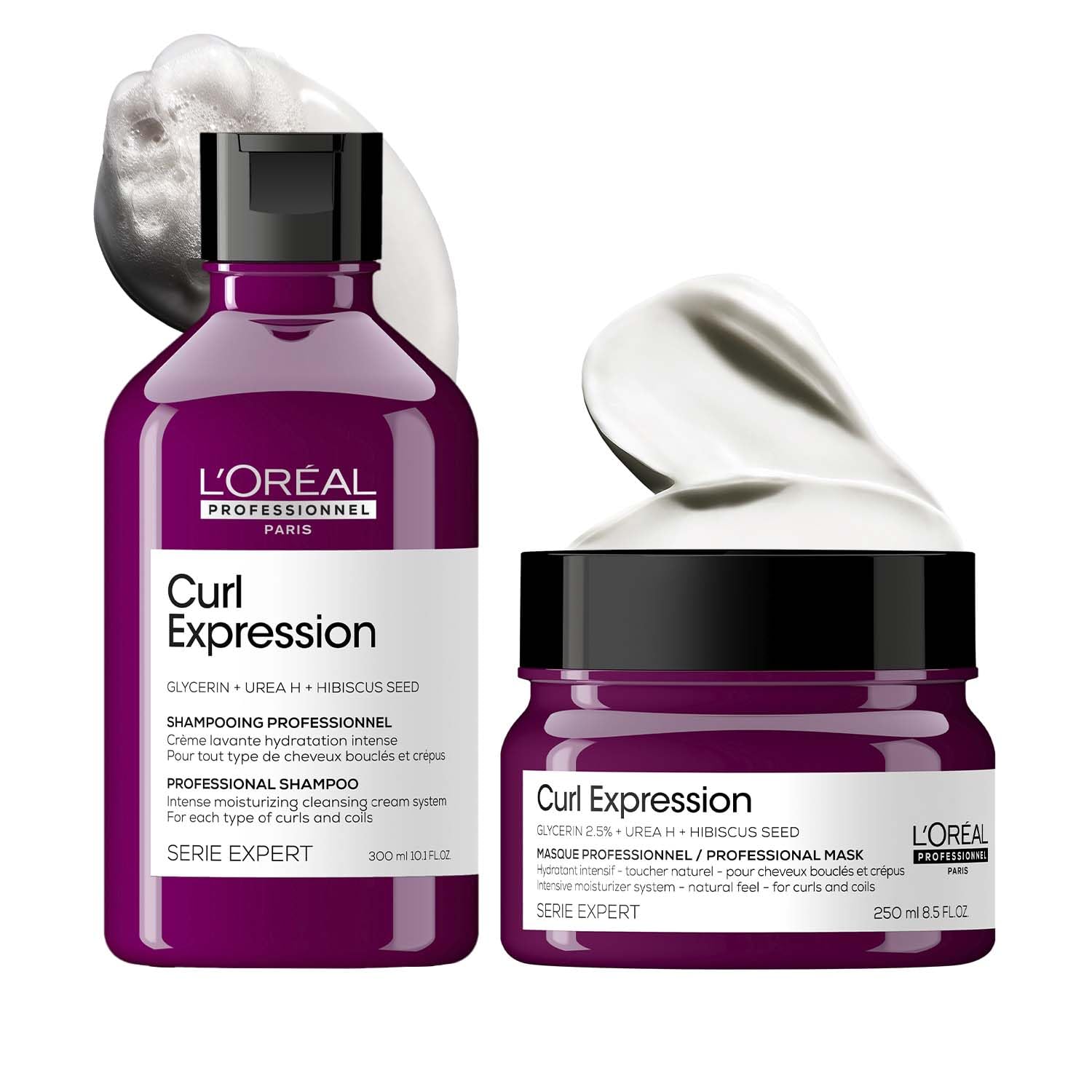 L'Oreal Professionnel Curl Expression Shampoo & Hair Mask | Curly Hair Combo | Intensely moisturizes the dehydrated curls for silky-smooth Hair | With Glycerin, Urea H & Hibiscus seed-image-27