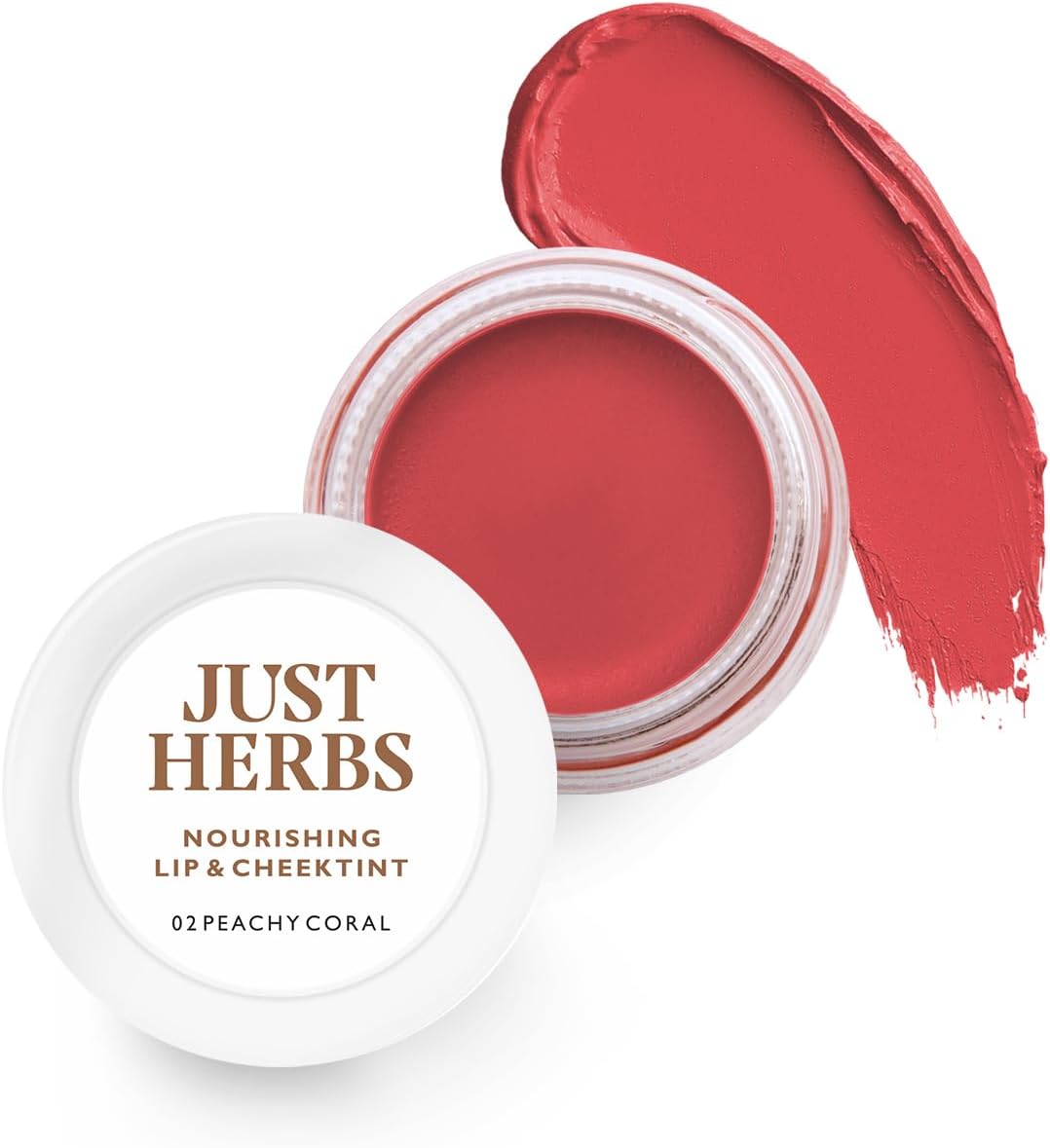 Ayurvedic, Natural Lip & Cheek Tint, Blush For Women - SLS, Chemical & Paraben Free - 02 Peachy coral (Creamy Matte)