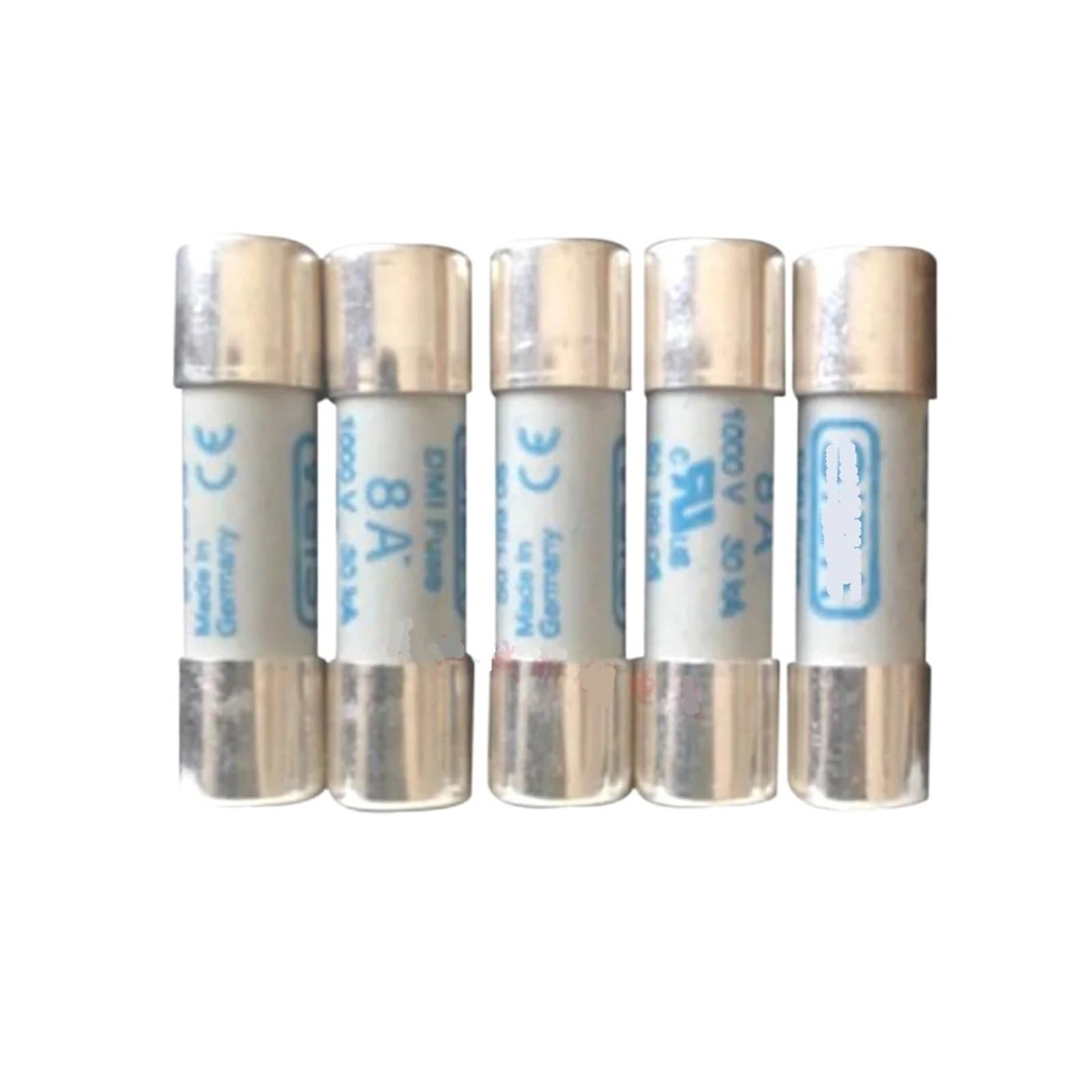 YMUGUEGH 10PCS Fuse 5019906 2A 4A 5A 6A 7A 8A 9A 10A 11A 12A 16A AC/DC 1000V 10 * 38mm(5A)
