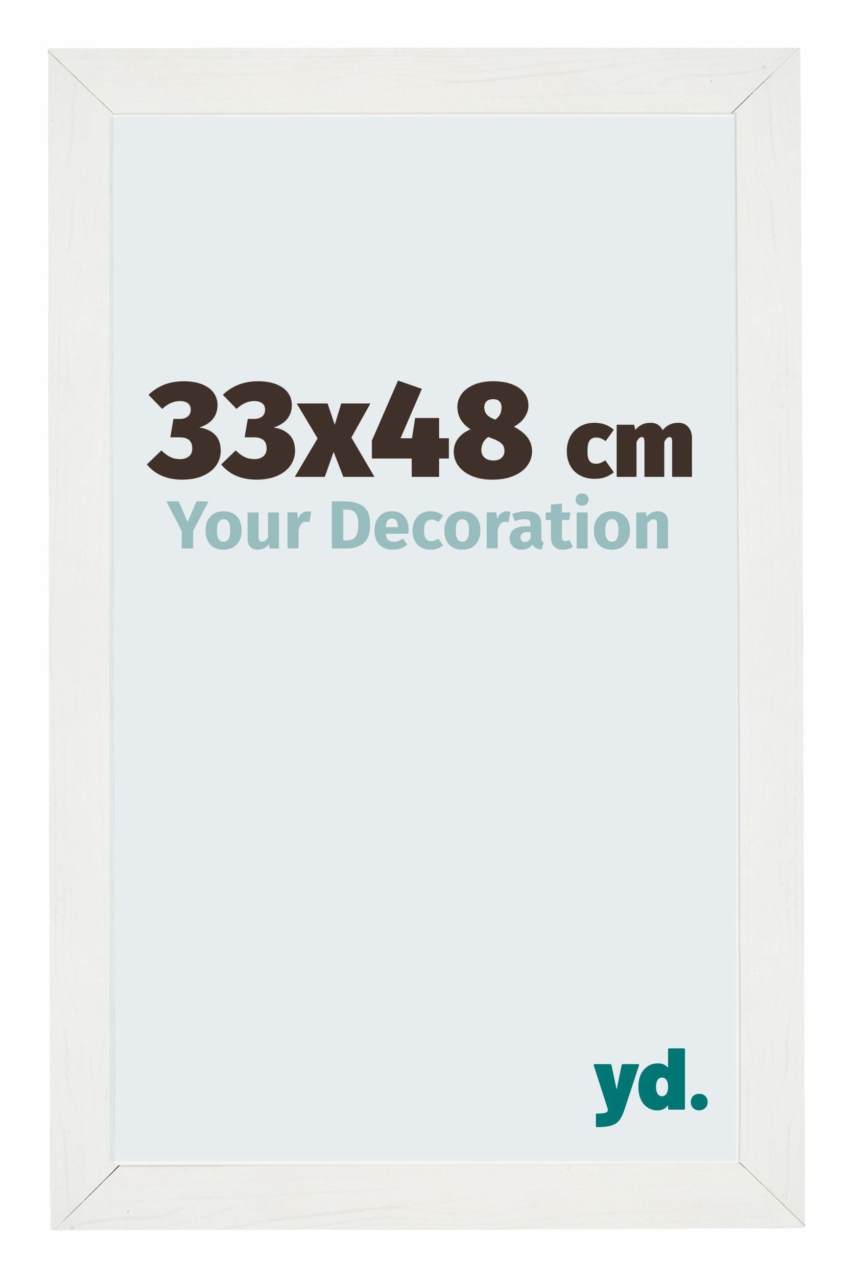 Your Decoration - Puzzle frame 33x48 - White Swept - Puzzle frame 500-1000 Pieces - MDF Photoframe - Mura