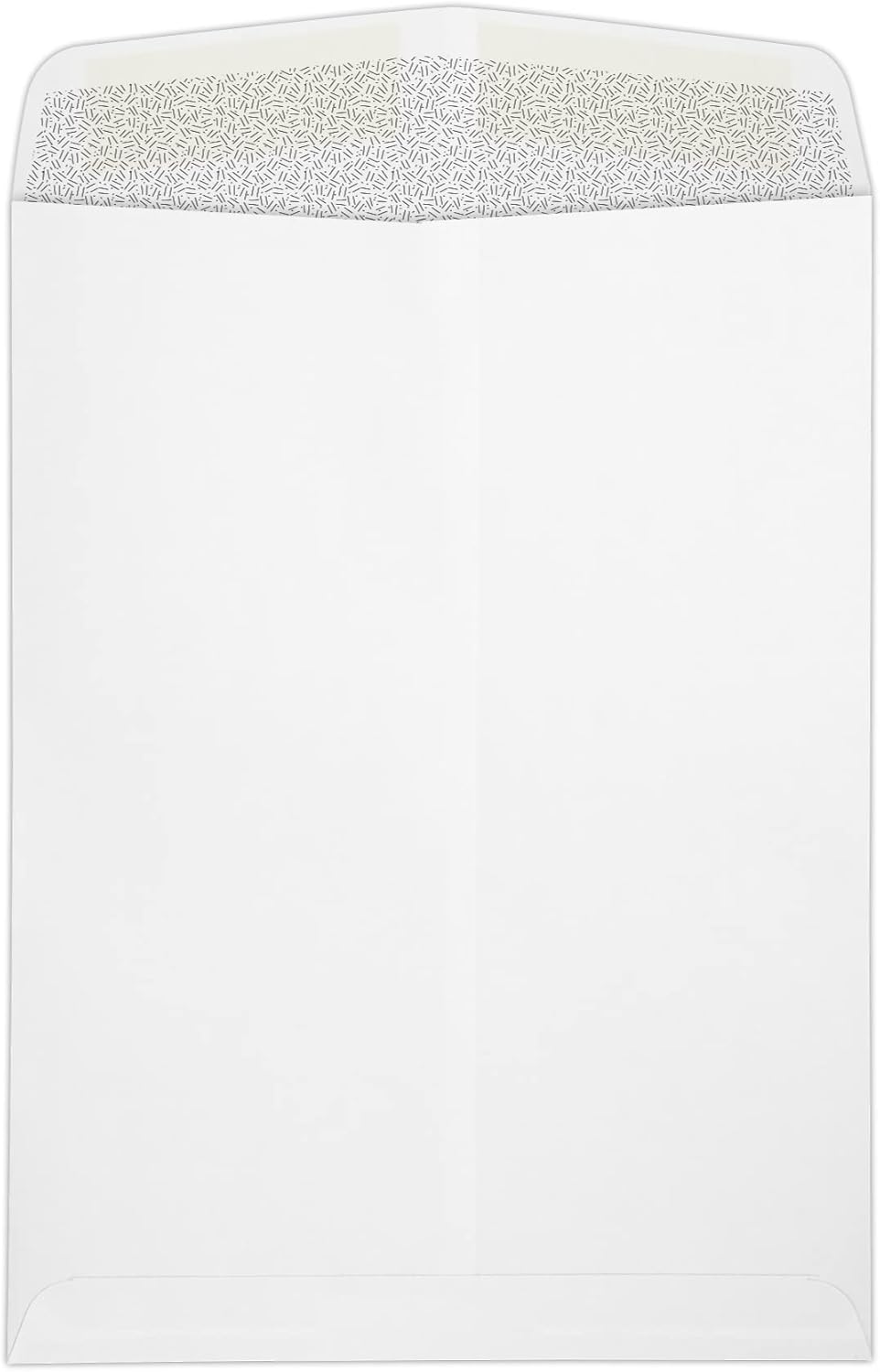 LUXPaper 9 x 12 Open End Window Envelopes | Security Tint | White | 28lb. Text | 1,000 Qty