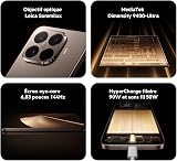 XIAOMI 15T Pro, Smartphone 12 + 512 Go, écran 6,83" 144 Hz avec Protection oculaire, MediaTek Dimensity 9400+, Téléobjectif Leica x5 Pro 50 MP, 5 500mAh, Gris, Chargeur Non Inclus - 3
