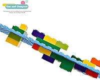 Vista 6 de Placas base clásicas compatibles con ladrillos y placas base, juego combinado de base de construcción de 10 x 10 pulgadas y 10 x 5 pulgadas, placas