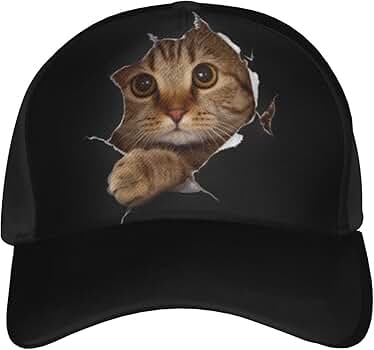 Amazon | [ZOOKISS] ねこ 猫 猫柄 おもしろ メンズ帽子 速乾性キャップ