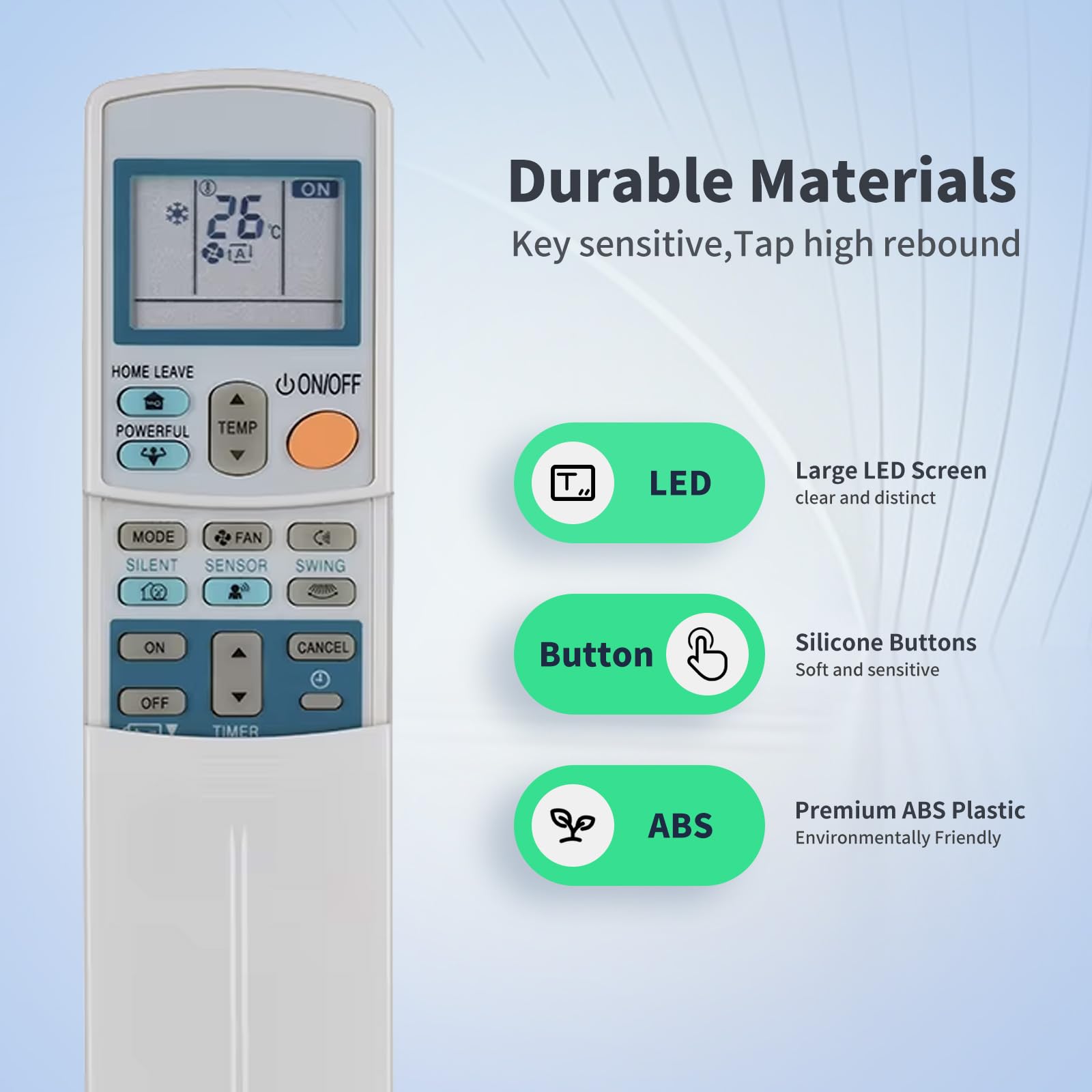 Telecomando Universale WFSMARTS ARC433A46 Per Climatizzatore Daikin (bianco, IR) - Foto 2