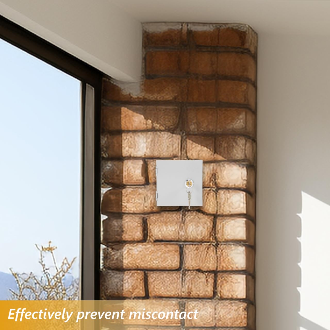 VALICLUD Boîte Électrique Murale Étanche Acier Inoxydable avec Serrure Boîtier de Protection Vandalisme pour Prises Électriques Extérieures et Intérieures Résistante Aux Éclaboussures et