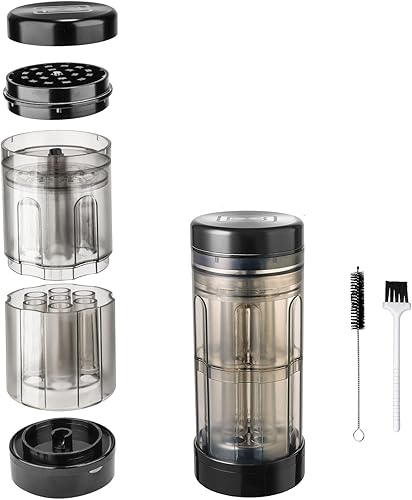 Miniatura 4 de Free Boy Amoladora de aluminio grande de 2.8 pulgadas, cargador de cono transparente y almacenamiento 3 en 1, máquina de llenado de prerollo de