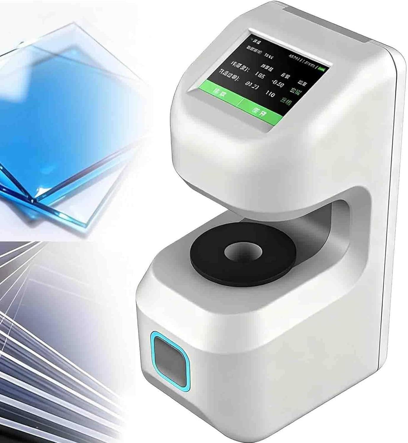 Medidor de neblina de transmisión: medidor de transmitancia de luz con doble trayectoria óptica para pruebas de neblina y transmitancia, aberturas de 21 mm y 15 mm, repetibilidad ≤0.05