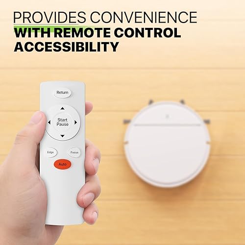 Miniatura 5 de Magshion Robot aspirador, 90 minutos de tiempo de funcionamiento y carga automática, ideal para suelos duros de pelo de mascotas de alfombras bajas,