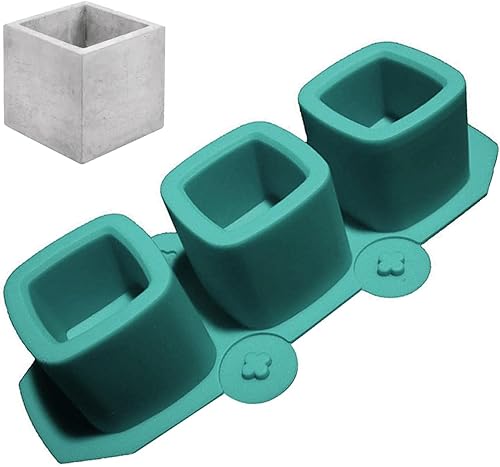 DHliIQQ Moldes de silicona para macetas pequeñas, moldes de yeso de cemento de hormigón, moldes de vidrio de chupito de hielo de silicona, moldes de