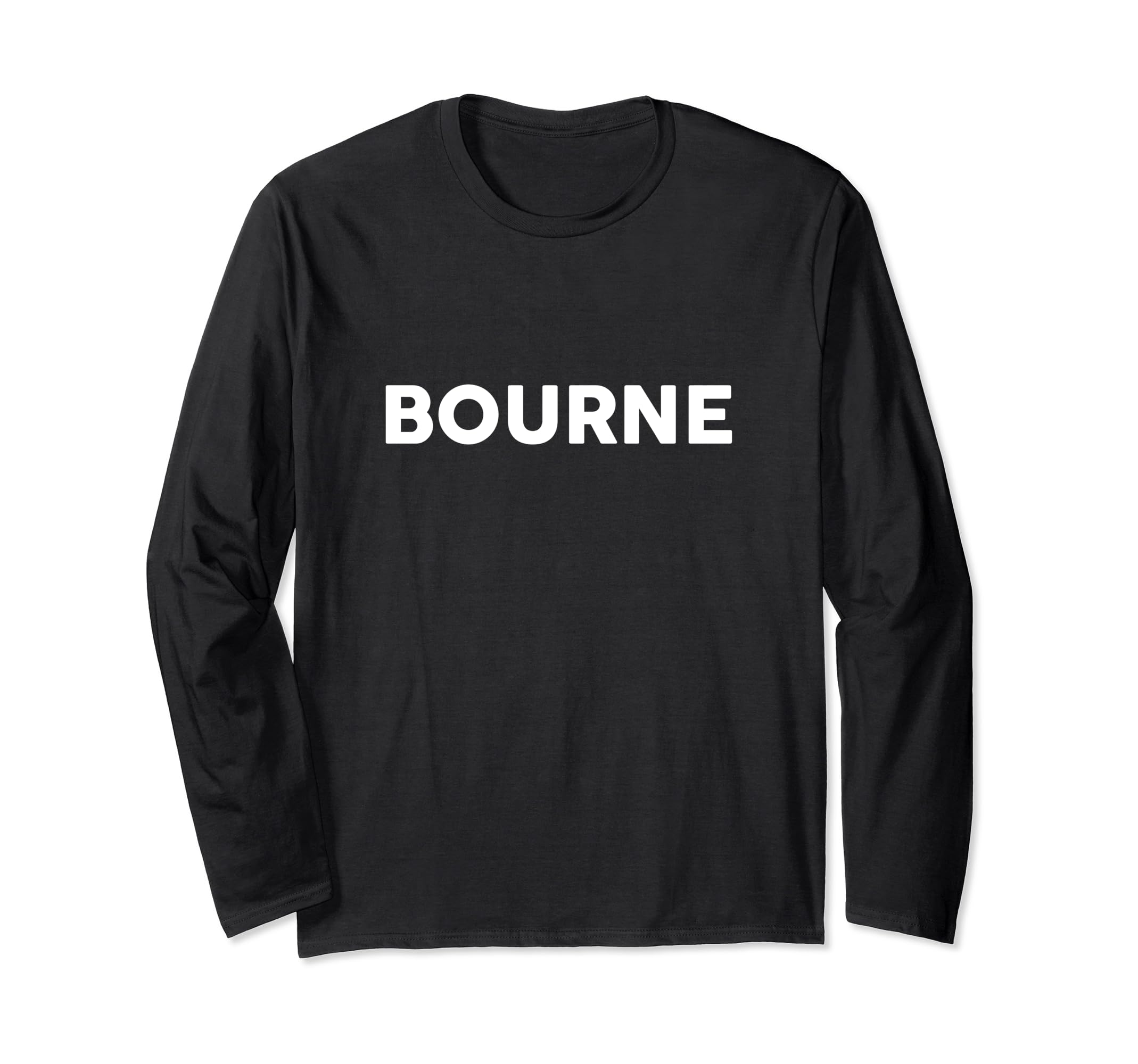 Design That Says BOURNE Design Simple City Long Sleeve T-Shirt