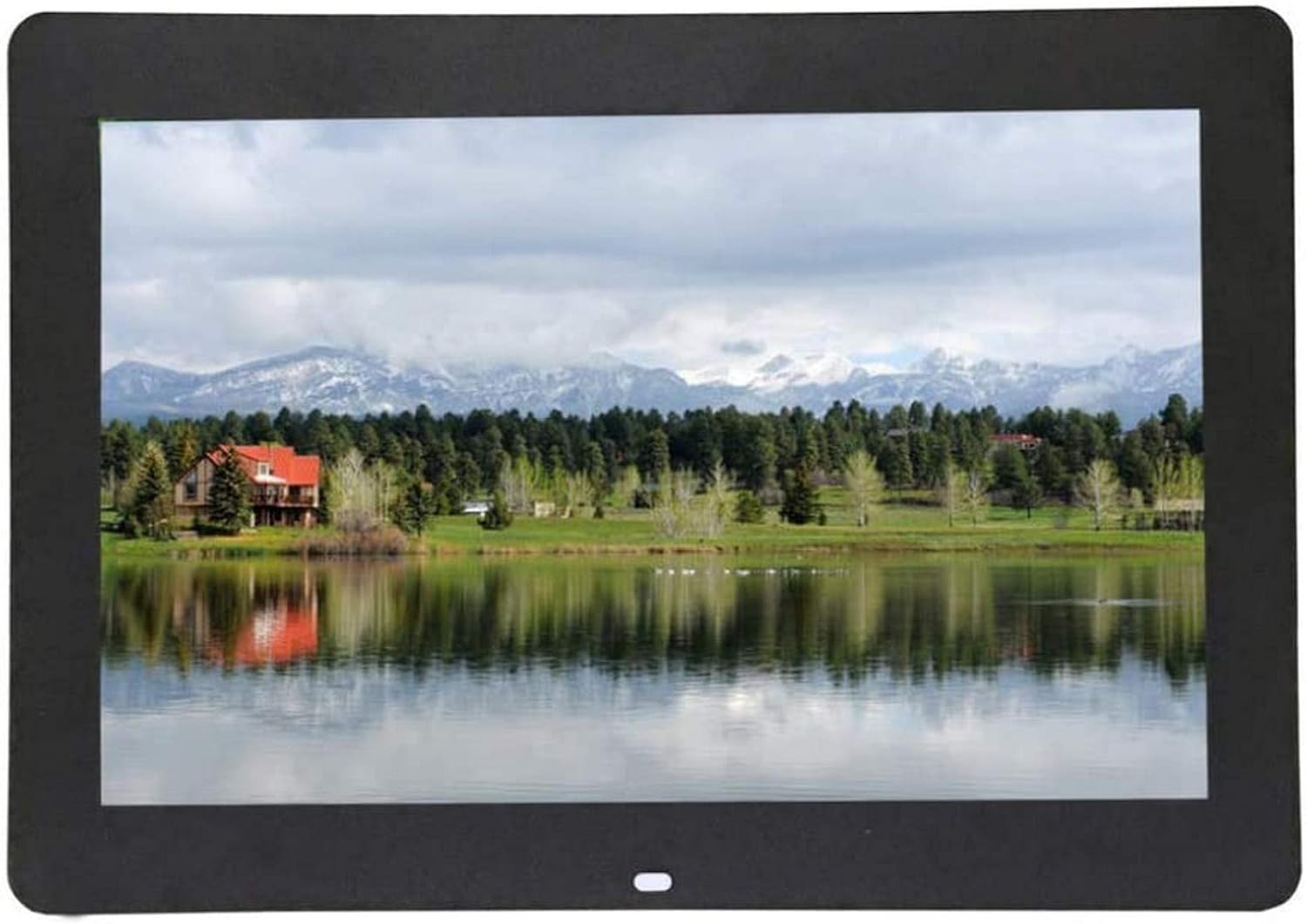 Cadre photo numérique 14 pouces avec écran IPS 1280x800 et lecteur multimédia USB SD noir
