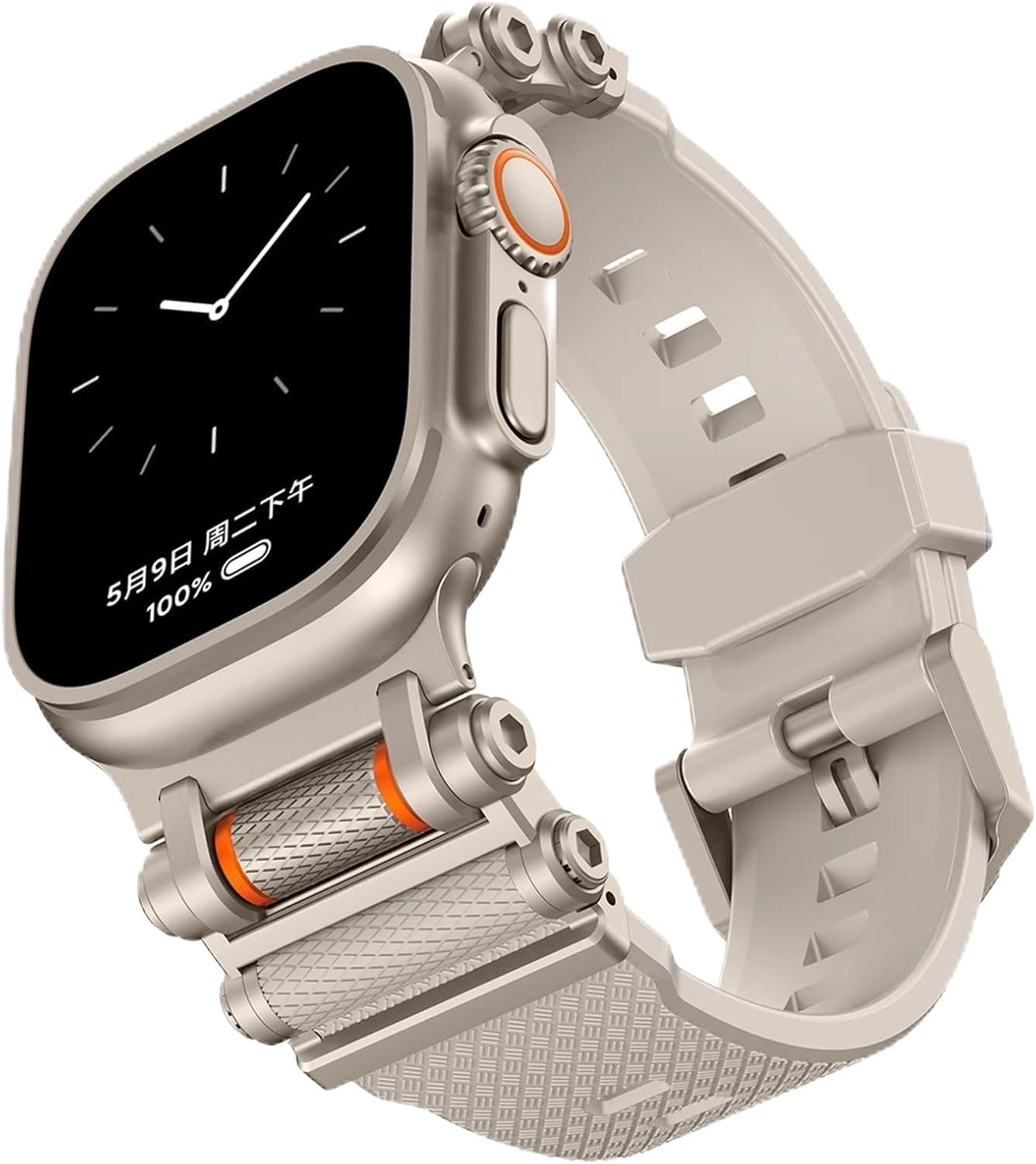 Luxury Silicone Band for Watch Ultra 2 49mm 46mm 45mm 44mm 42mm Strap for IWatch Series 10 9 8 7 SE 6 5 TPU Sport Bracelet