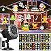 OUSFOT Weihnachten Projektor Außen, 12 Folien, Halloween Projektor Outdoor mit Fernbedienung und Timer Funktion, Geeignet für Erntedankfest, Weihnachten, Neujahr, Partys