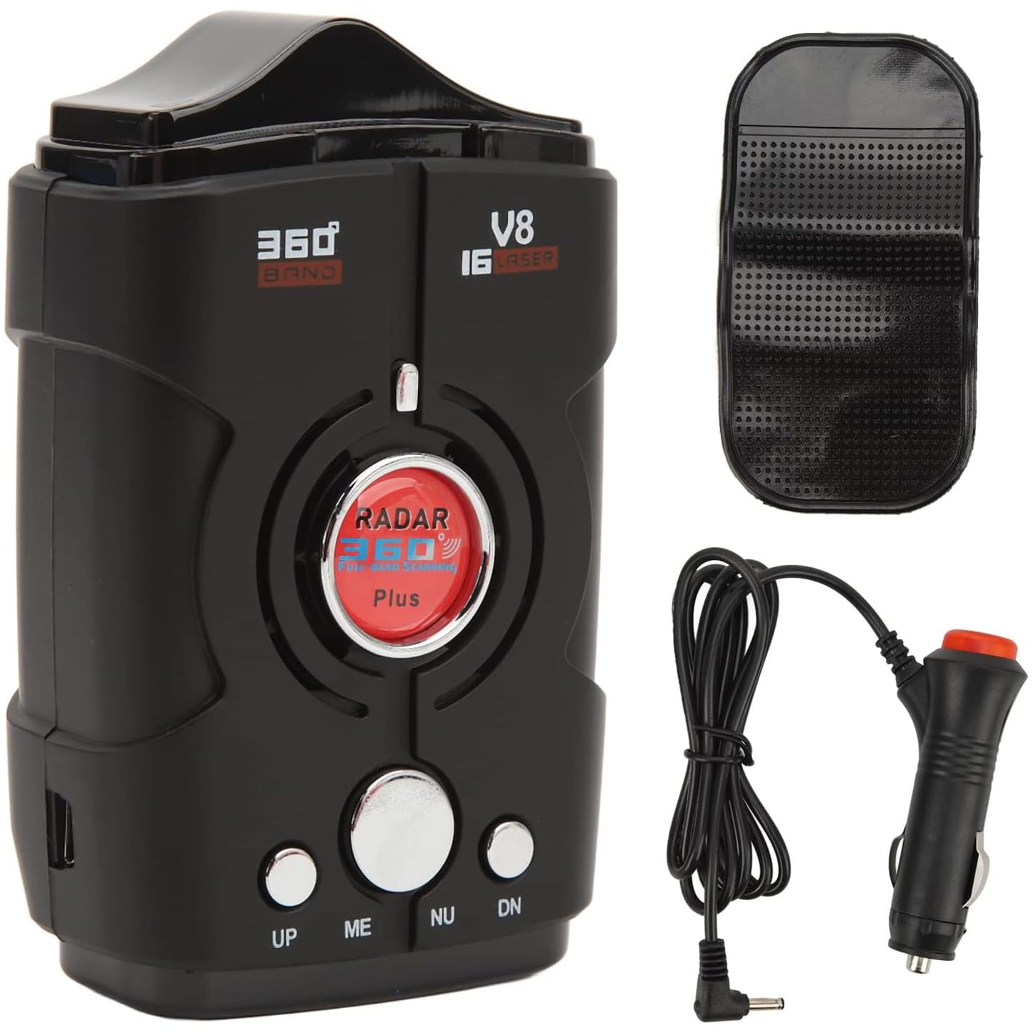 Détecteur de radar à portée extrême pour voitures avec alertes vocales, détection laser et écran OLED multicolore – Alertes de caméra de vitesse et lumière rouge – Système d'alerte de vitesse en temps