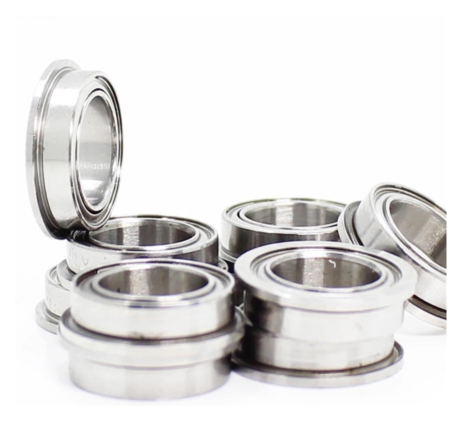 Gqnblvhzupdm One Color Industrial Shaft Bearings, F686 Zz Flange Bearing 6X13x5 Mm Abec-1 (10 Pcs) Flanged Z Ball Bearings F618/6Zz