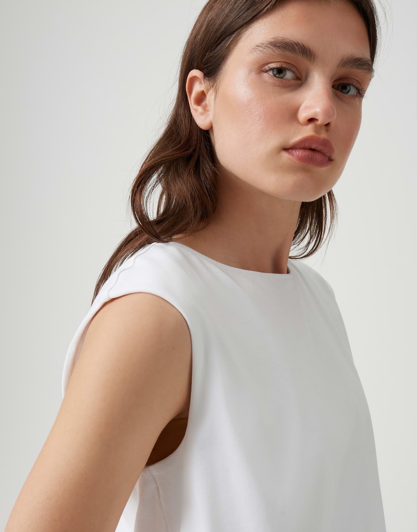 OPUS Damen Top | Jerseytop mit Ballonsaum aus BCI Cotton Regular Fit