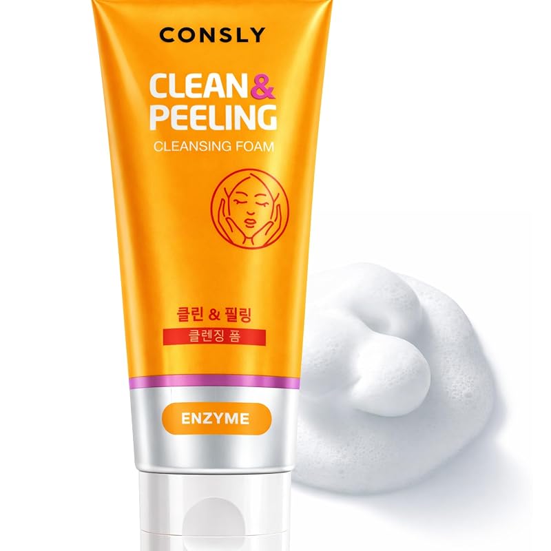 Espuma de limpeza facial enzimática CONSLY com papaína, 120 mL