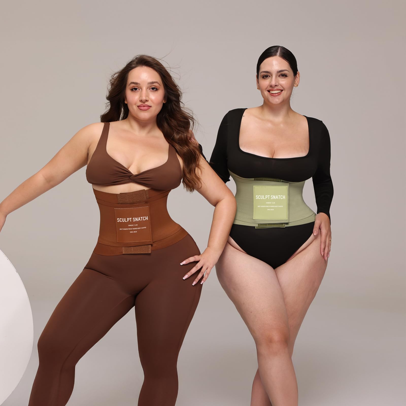 Entrenador de cintura de reloj de arena para mujer, banda de sudor ajustable para estómago, control de abdomen y reductor de cintura de entrenamiento