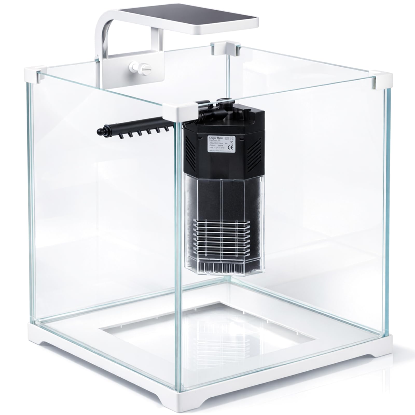 Kruger Meier Shrimp!One Pro 30 Aquarium Komplettset 15L – Nano Aquarium mit LED Beleuchtung und Innenfilter für Garnelen & Fische